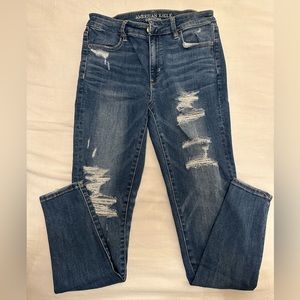 America Eagle blue jeans mid rise - size 8